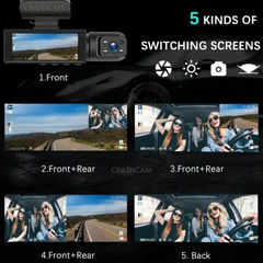 CrashCam - 1080p Front & Rear Dashcam